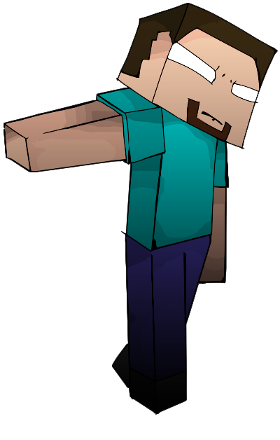Herobrine Vectorized By Dastercreations On Deviantart - Minecraft (448x704)