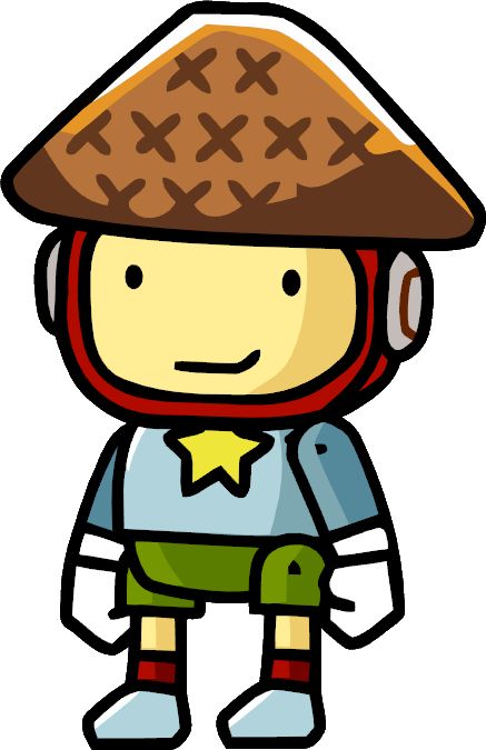 Conical Straw Hat - Scribblenauts Boy (437x675)