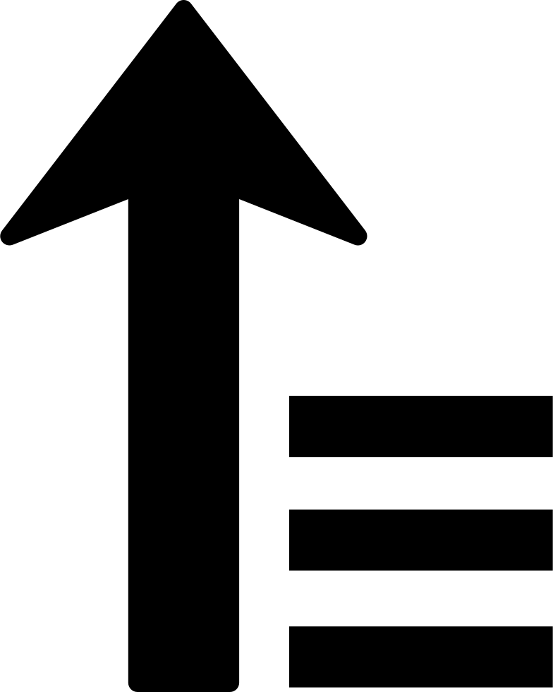 Png File - Sort Ascending Icon (784x980)