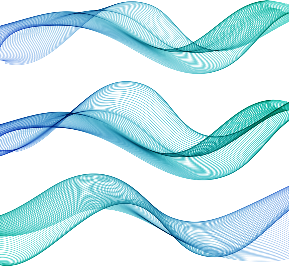 Wave Line Blue - Wave Line Blue (1000x1000)