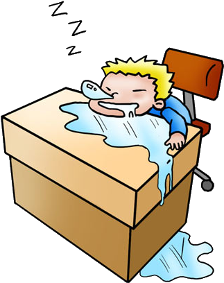 Rest - Funny Cartoon Sleeping (424x429)