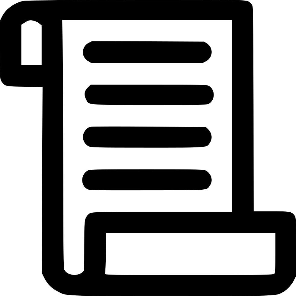 Note Document Bill Statement Check Debt Chit Comments - Icon Bill Png (980x980)