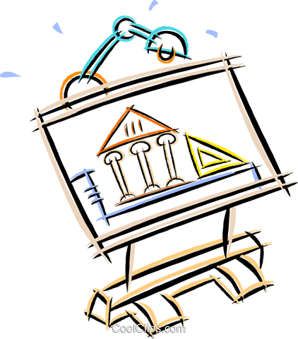 Drafting Table With A Design Royalty Free Vector Clip - Drafting Table With A Design Royalty Free Vector Clip (422x480)