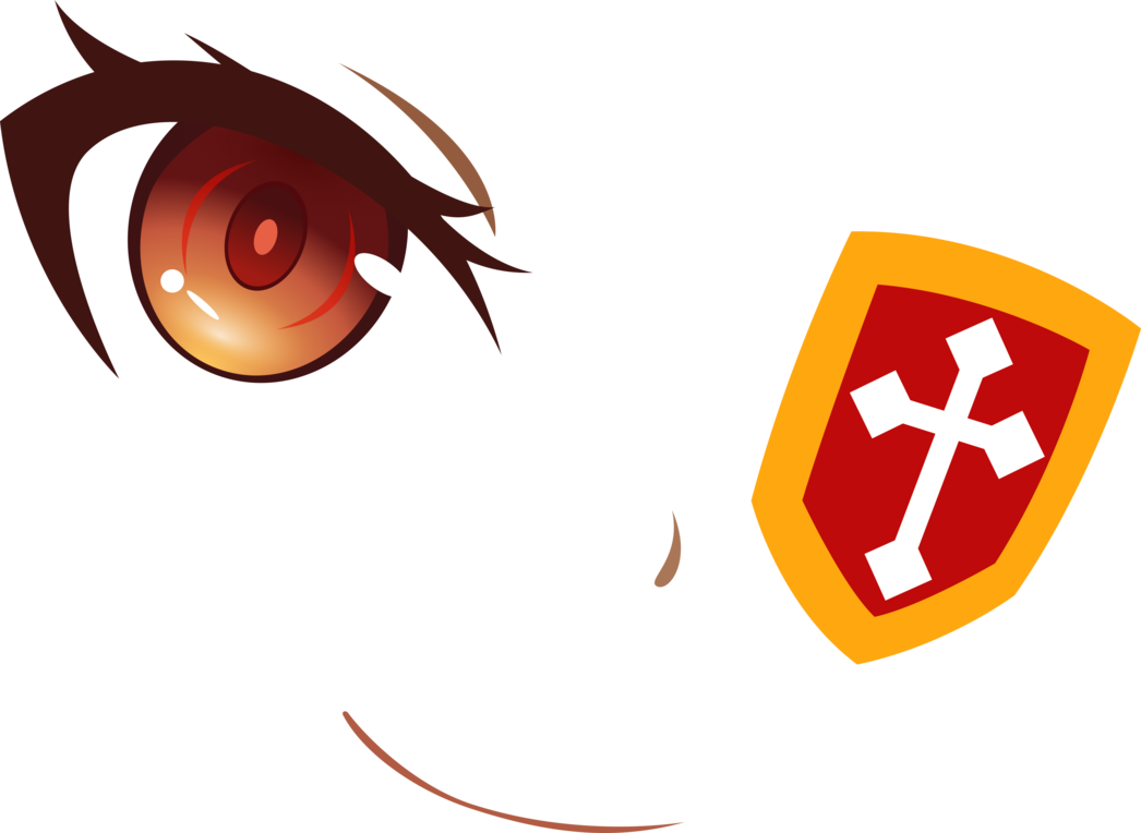 Orange Eye Eyepatch Smile - Eyepatch (1046x764)