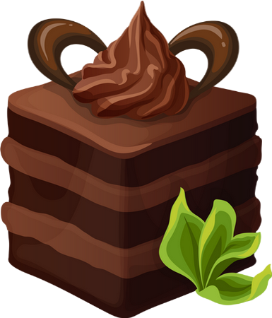 Chocolate Dessert Drawings (385x450)