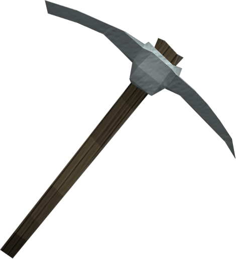 Pickaxe Picture - Mining Pickaxe Png (470x517)