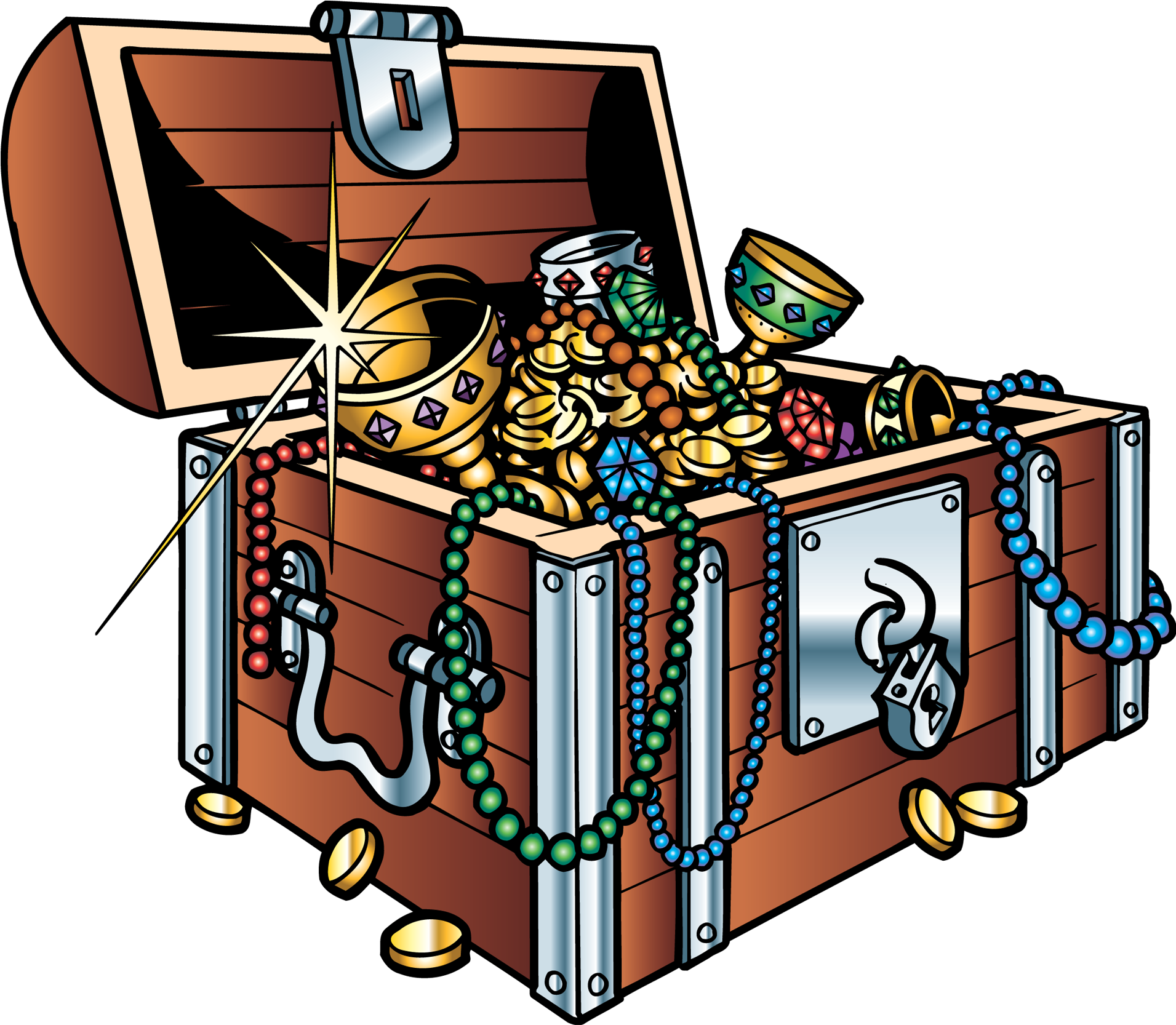Treasure Chest Png - Клад Клипарт (2362x1772)
