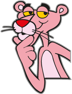 Roofing Vector Logo - Pink Panther Face (400x400)