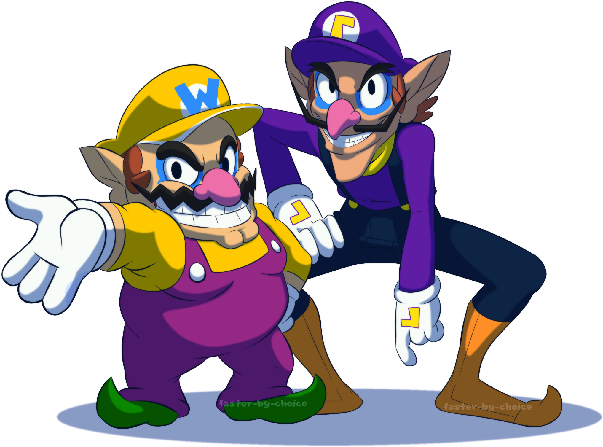 Wario & Waluigi (2130x1569)