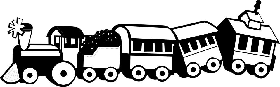 Train Background Cliparts - Long Short Big Small (958x300)