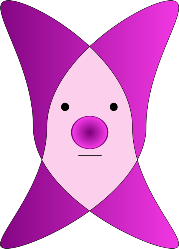 Vector Clip Art - Clown (600x837)