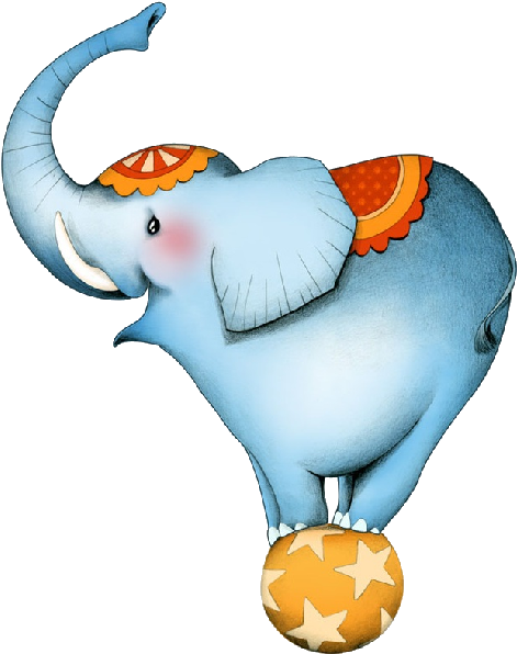 Circus Clipart Transparent - Elephant Circus (600x600)