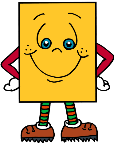 Cartoon Rectangle Shape Clipart - Rectangle Shapes Cartoon (378x480)