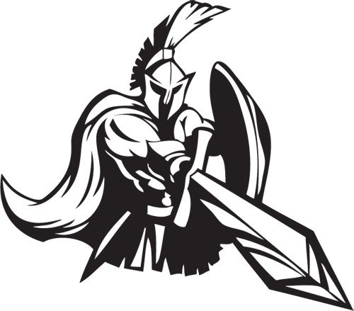 Sparta Drawing - Spartan Sword And Shield (500x439)