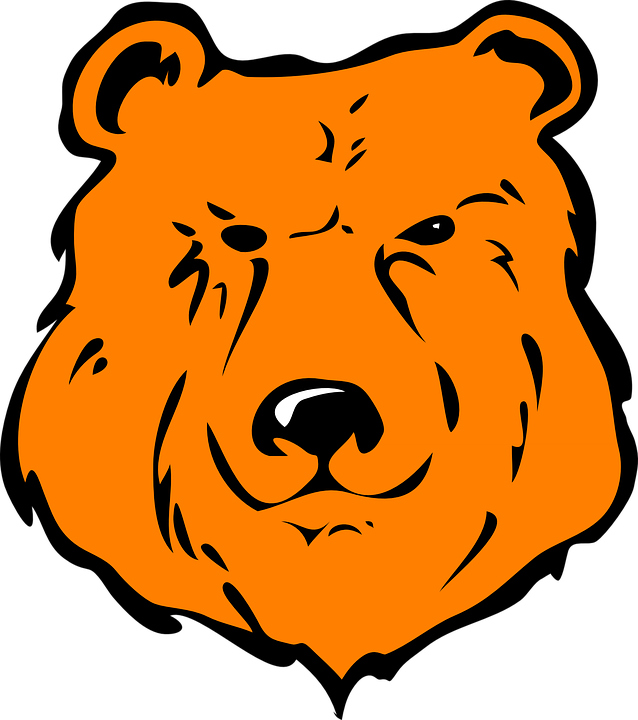 Cartoon Bear Head (638x720)