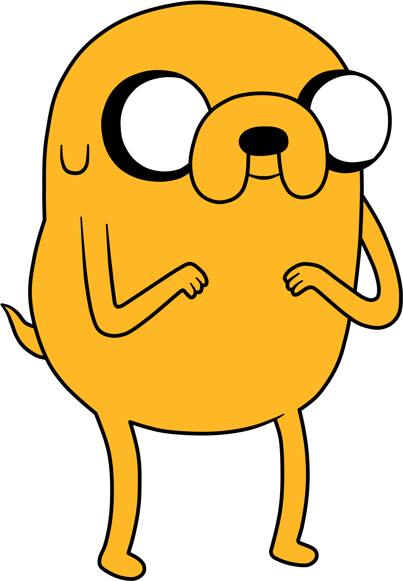 Jake - Jake The Dog Draw (1700x2455)