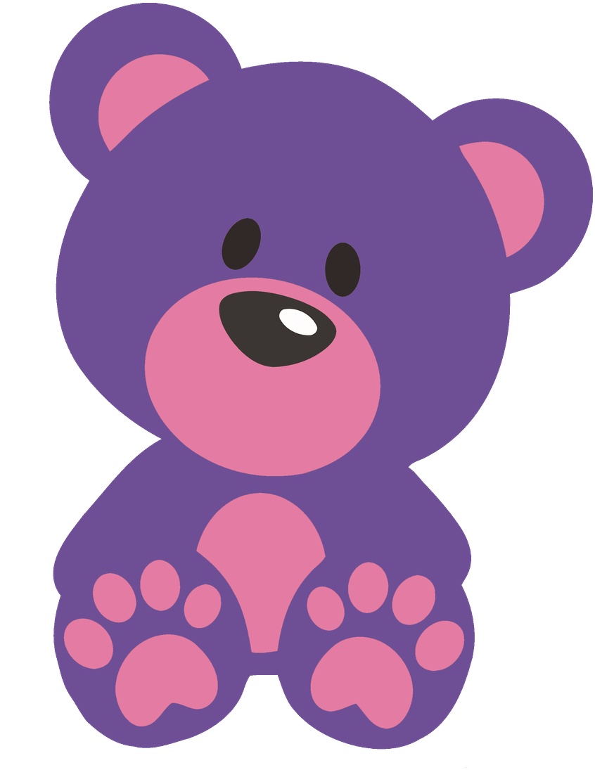 Craft - Blue Teddy Bear Clipart (900x1123)