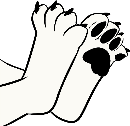 Paws By Mega Shy Wolf On Deviantart - Fur (500x500)