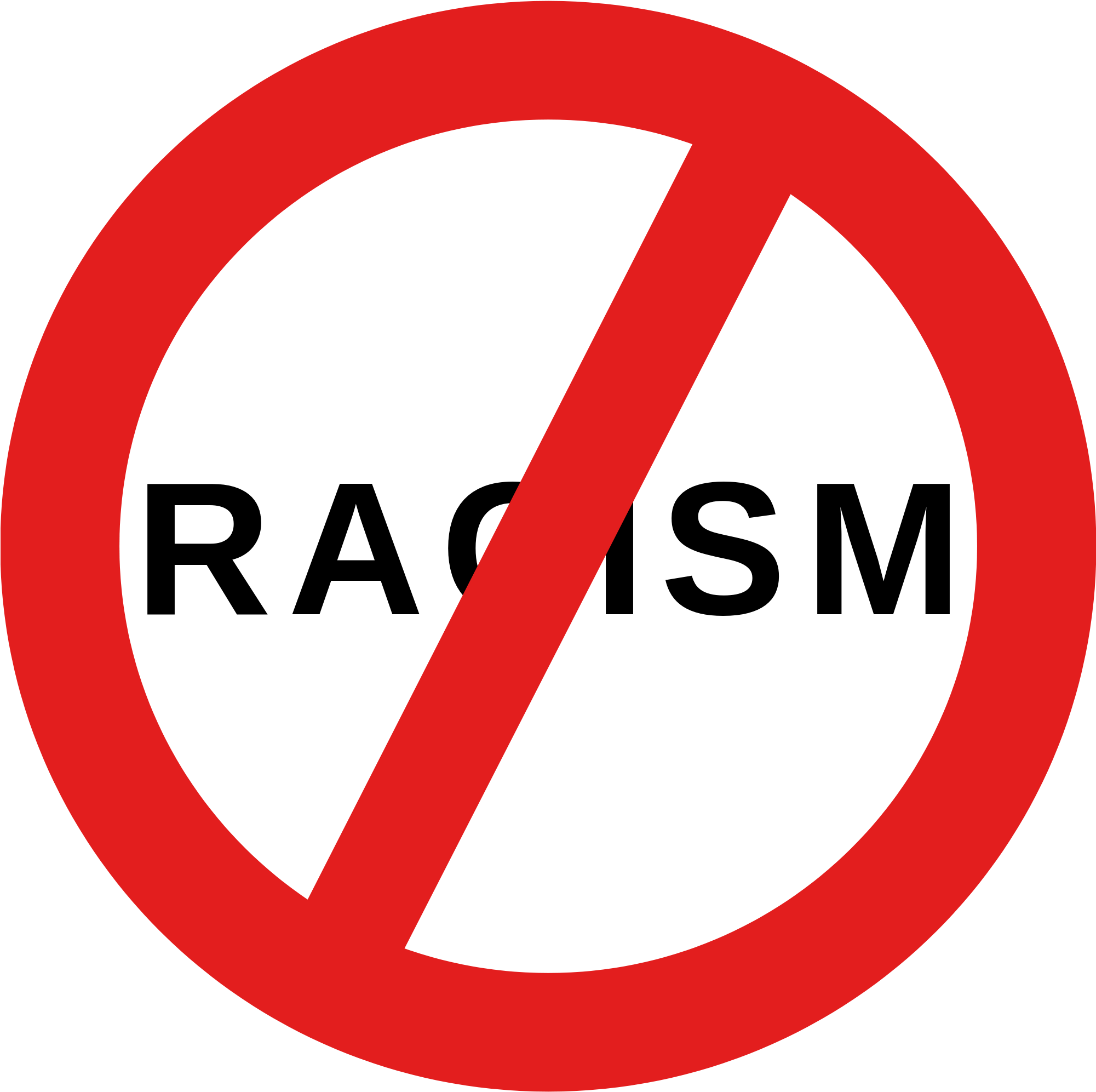 Open - No Racist (2000x2000)
