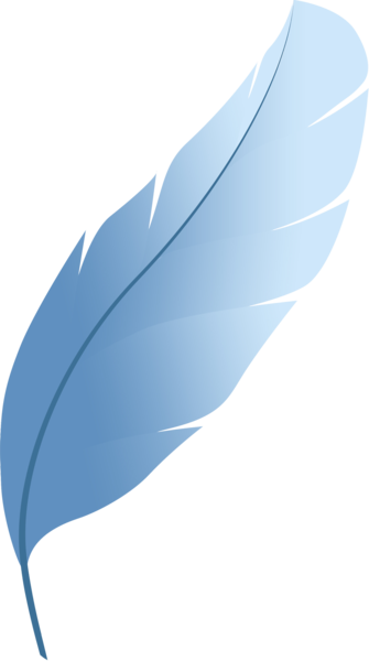 Feather - Blue Feather (335x600)