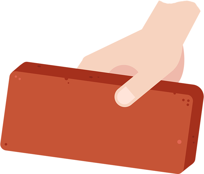 Brick Dropping - Brick (680x578)