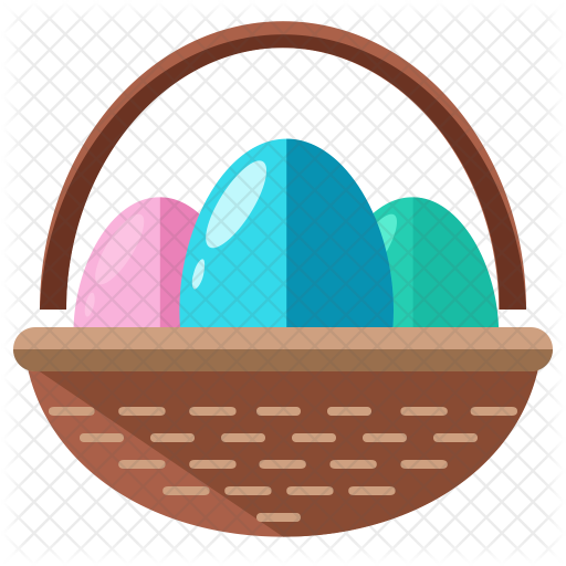 Egg Basket Icon - Easter Egg (512x512)