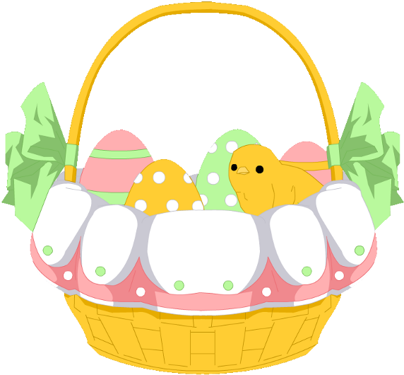 Easter Egg Basket - Easter Egg Basket (600x550)
