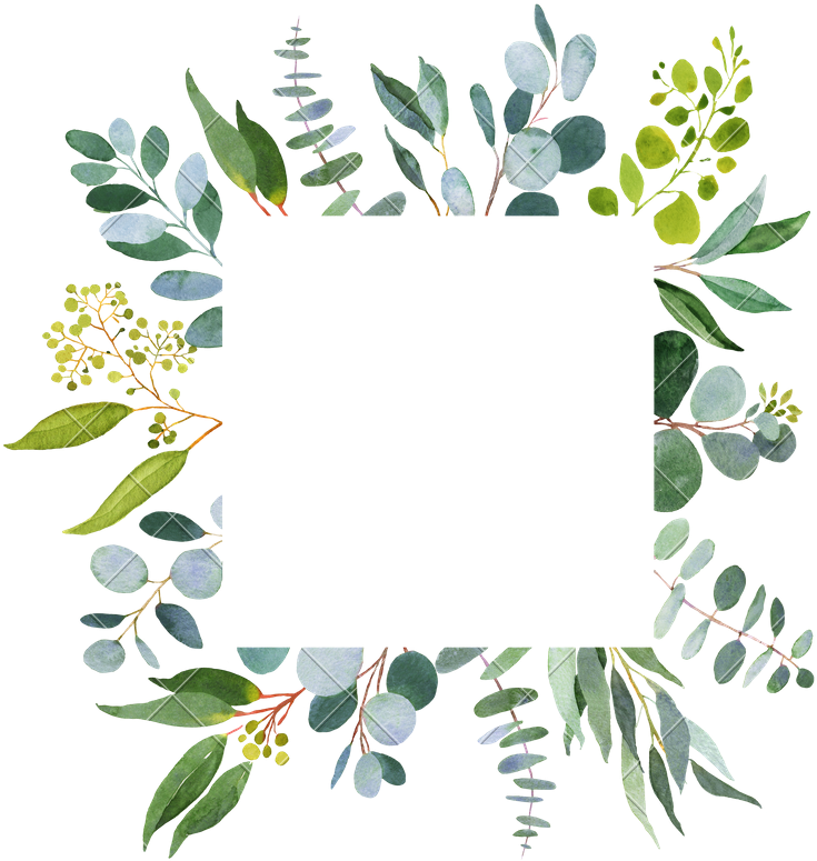 Wedding Greenery Square Template - Greenery Template (800x800)