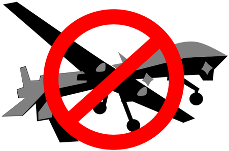 Stop Drone Attacks Vector Graphics - Clip Art (500x358)