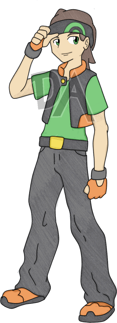 Grass Pokemon Trainer Oc (610x1387)