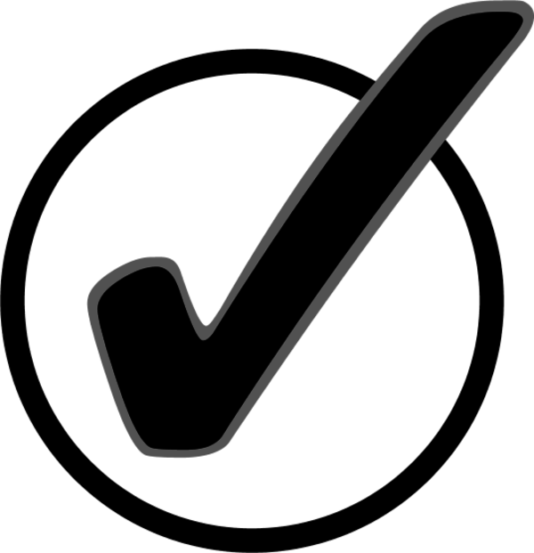 Checkmark - - Circle With Check Mark (600x621)