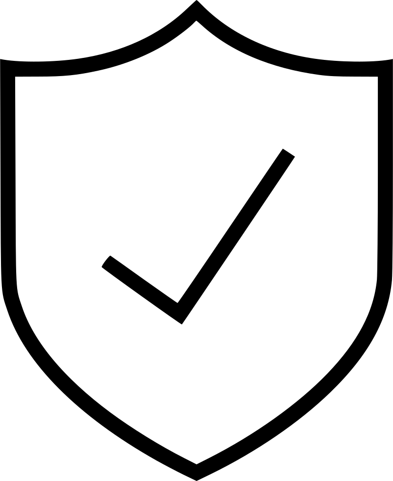 Shield Check Mark Secured Comments - Shoe (802x980)