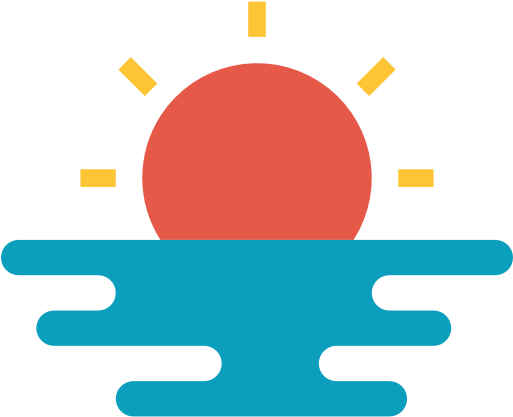 Beach Sunset Free Icon - Beach (512x512)