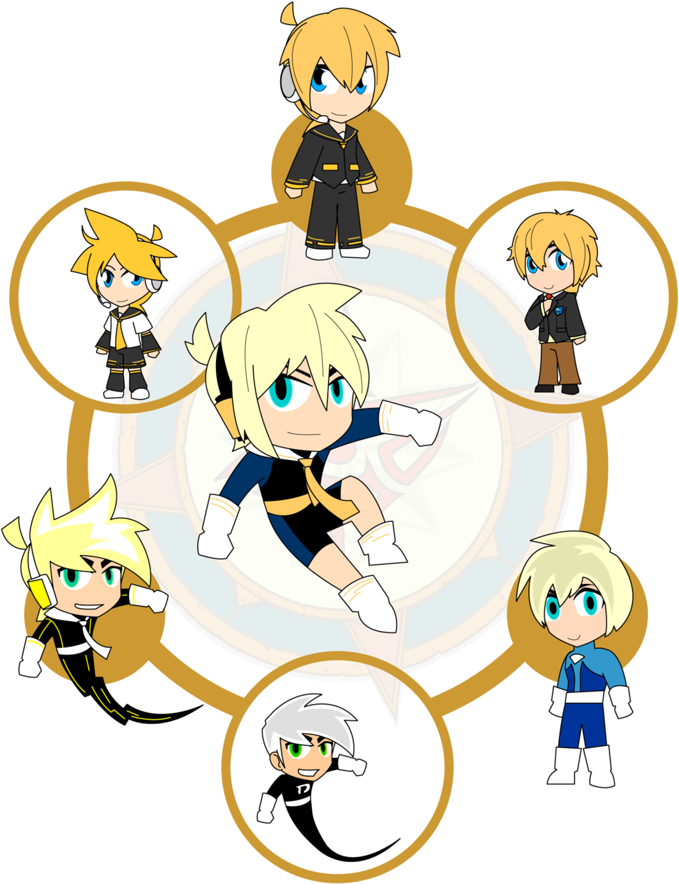 Assorted Chibis - Cartoon (1024x1331)