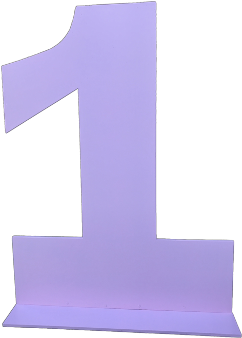 Pink Number One - Number (620x827)