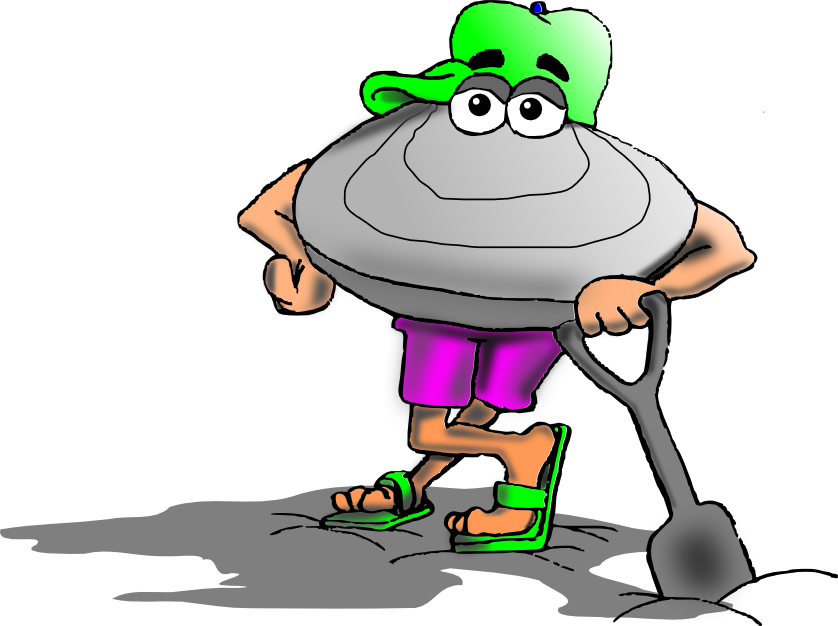 Gil The Clam Guy - Cartoon (838x626)