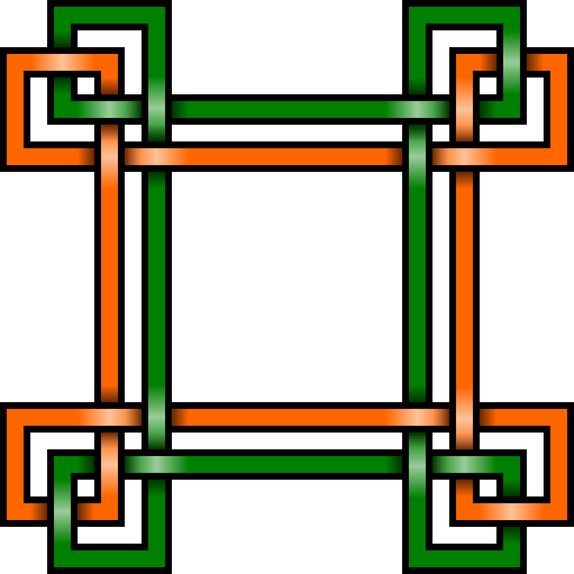 Big Image - Borda Verde E Laranja (2400x2400)