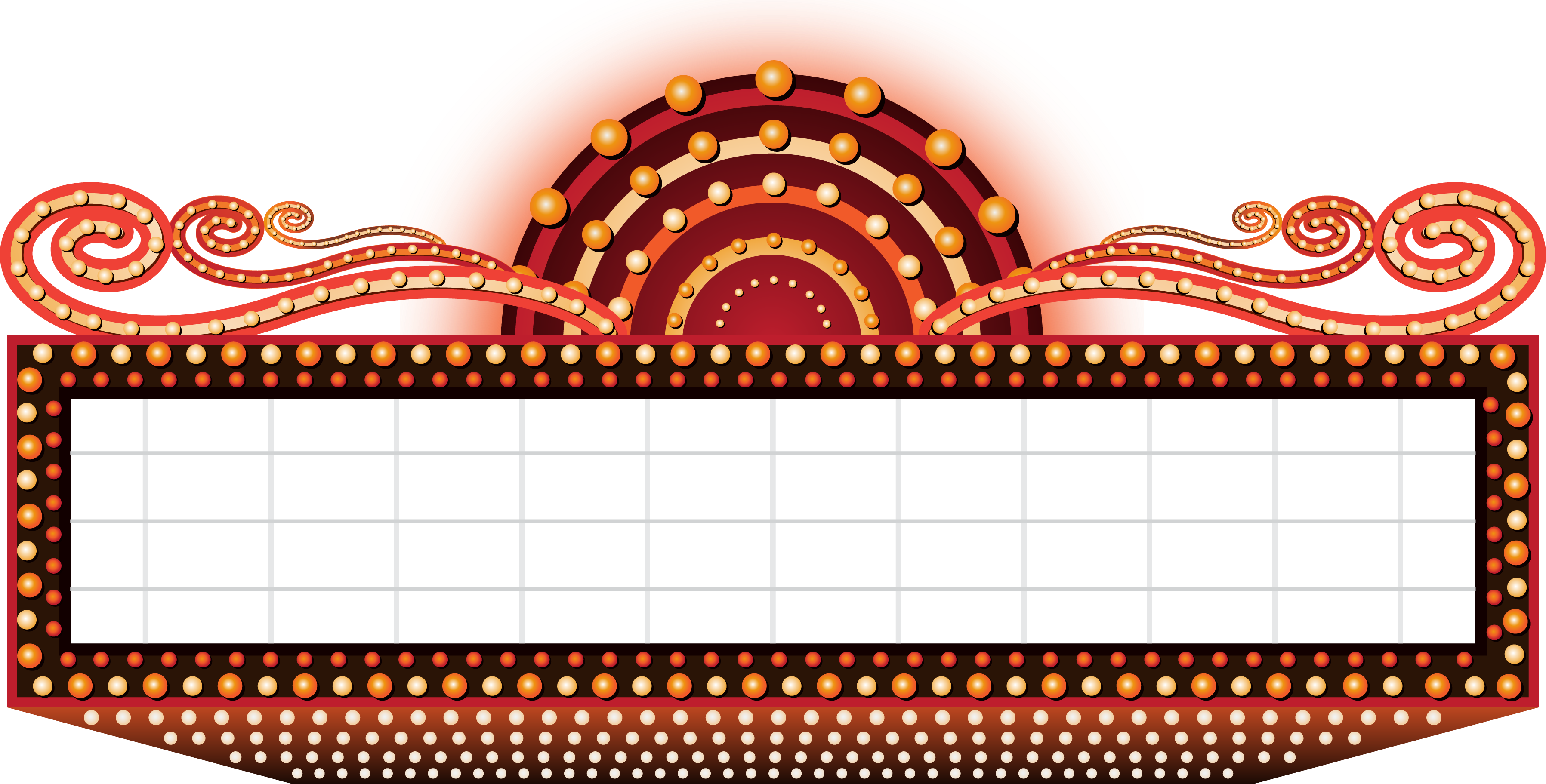 Bmg - Marquee Clip Art (3593x1823)
