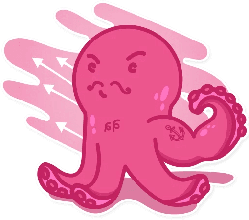 Octopus” Stickers Set For Telegram - Octopus (512x512)
