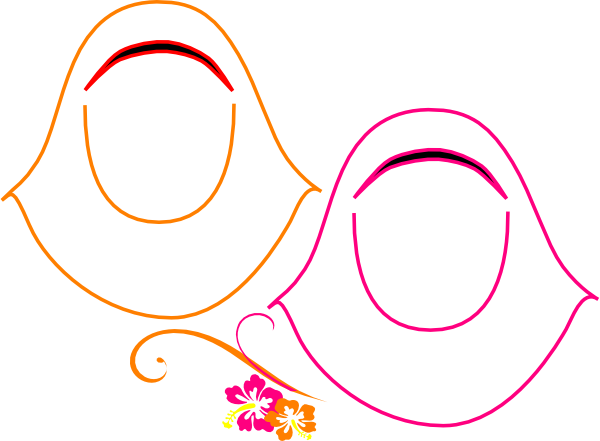 Clipart Jilbab (600x441)