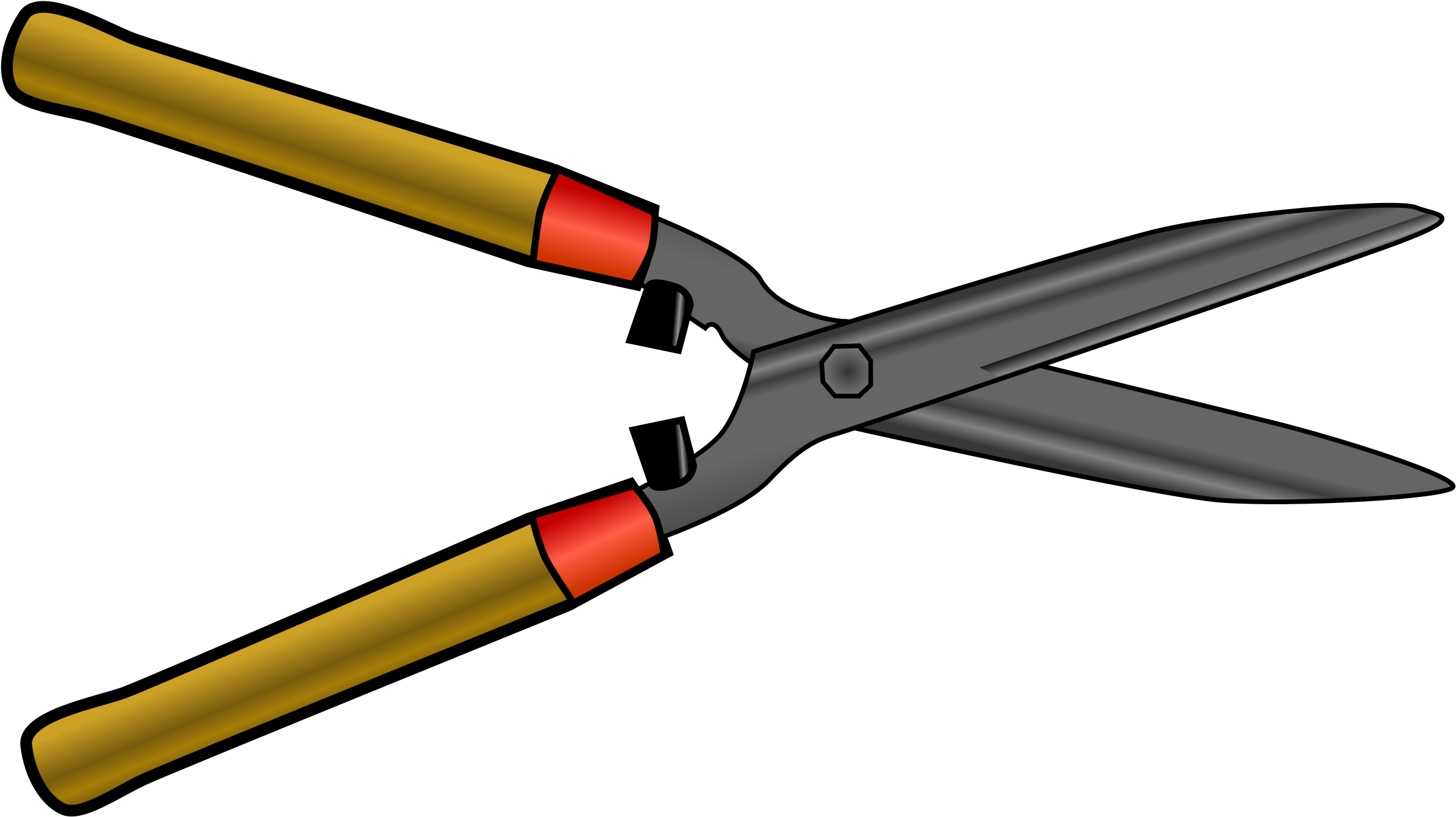 Big Image - Garden Tools Clip Art (2400x1354)