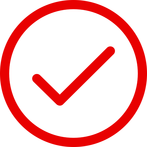 Checkmark Print - Red Circle With Cross (512x512)