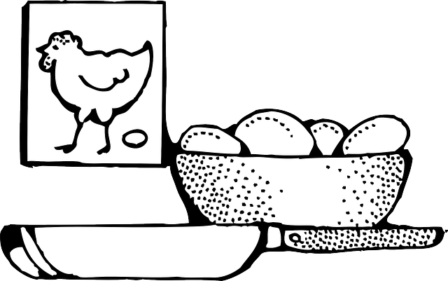 Automatic Outline, Eggs, Egg, Chicken, Automatic - Eggs Clipart (640x401)