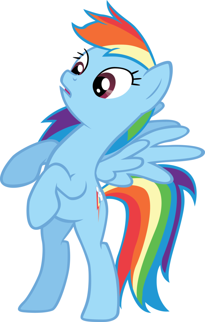 Surprised Dash By Sircinnamon - Rainbow Dash Surprised (714x1119)