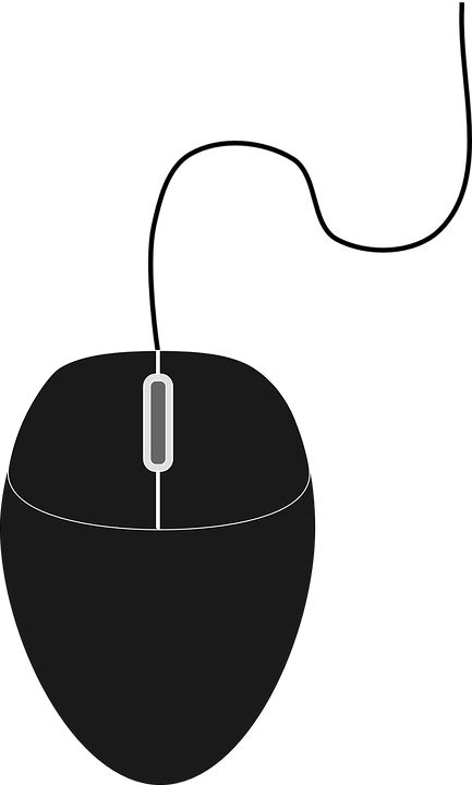 Mouse Free Vector Graphics On - Computer Mouse Vector Png (433x720)