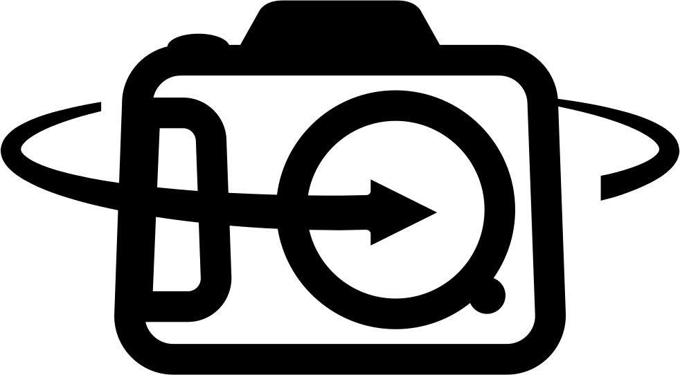 Photo Camera With Rotating Arrow Comments - Psd (982x542)