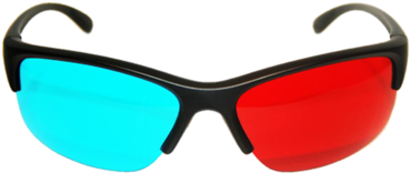 Plastic 3d Glasses - Plastic (560x226)