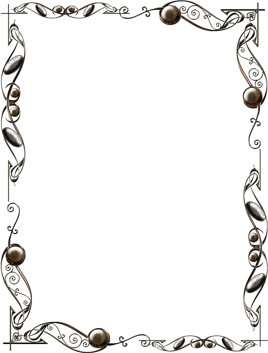 Pattern Scope 2 By Lyotta Pattern Scope 2 By Lyotta - Moldura Preta Floral Png (900x1183)