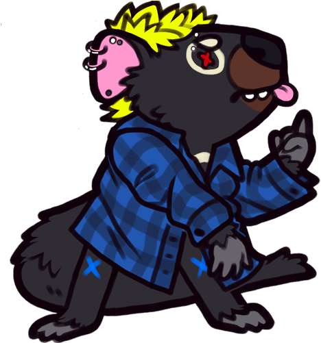 Zee The Dingo - Chibi Dingo (500x500)