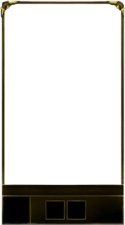 Gold Frame Border - Beige (268x474)